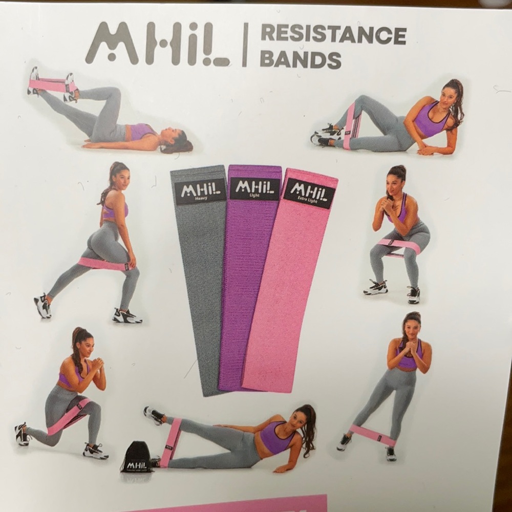 Work out bands, 3 strengths, MHIL workouts